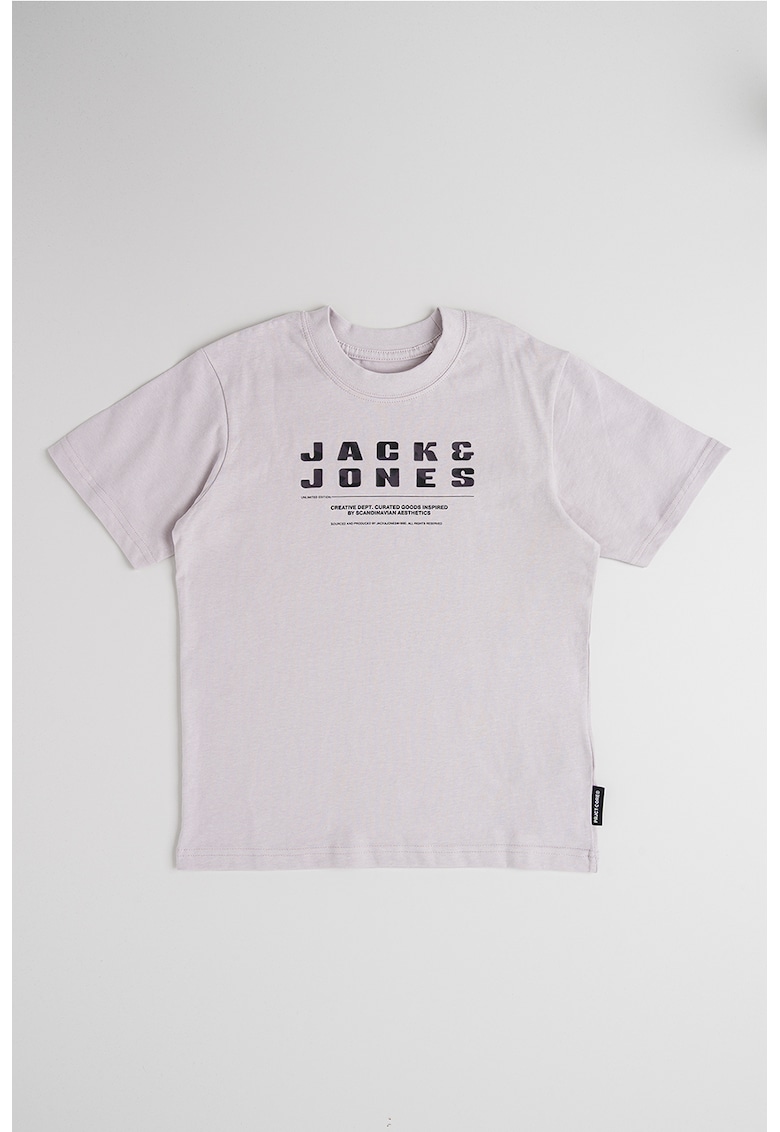 Tricou cu imprimeu text Recharge - Lila pal