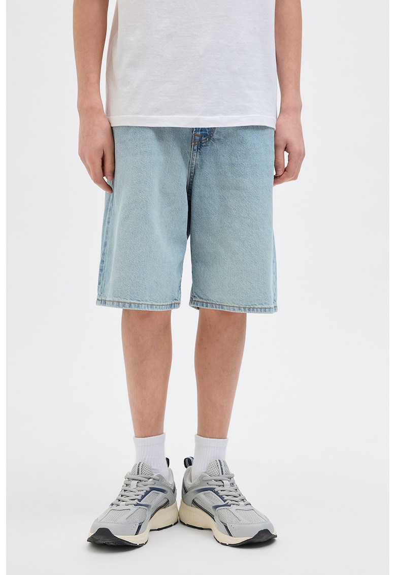 Bermude baggy din denim