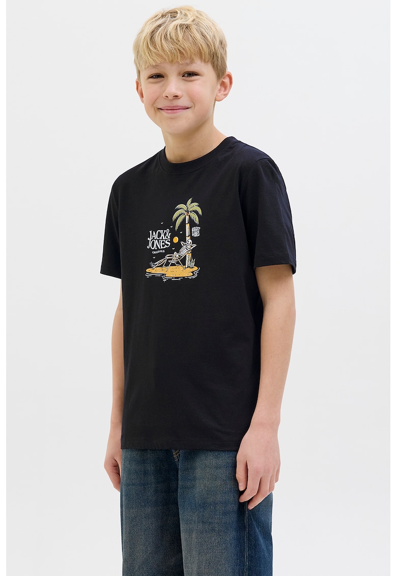 Tricou cu imprimeu grafic Skull - Negru