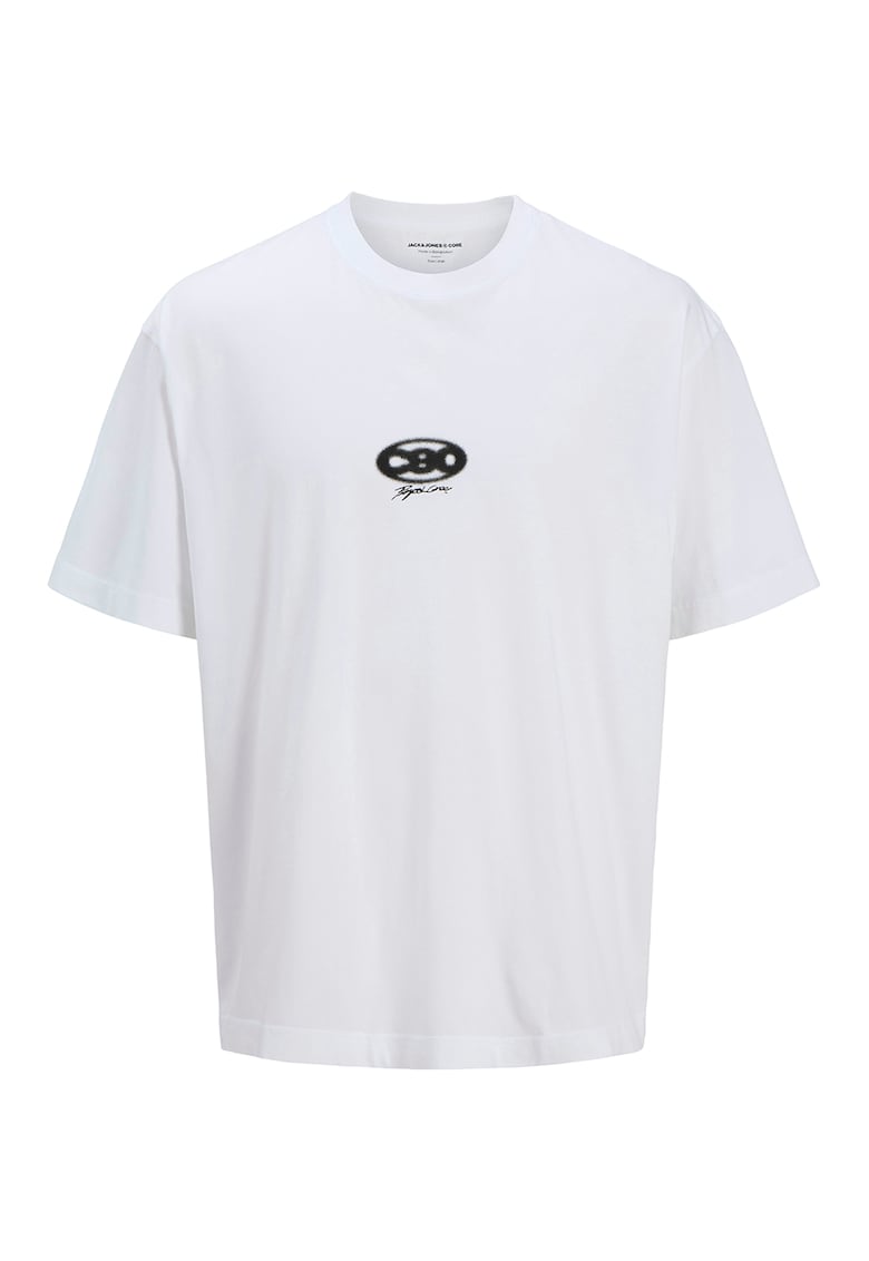 Tricou din bumbac cu model abstract