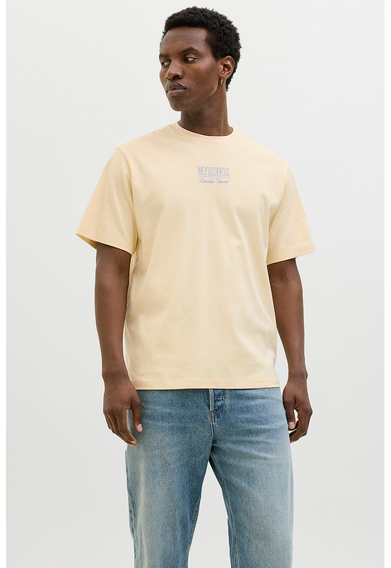 Tricou regular fit din bumbac cu imprimeu grafic pe partea din spate