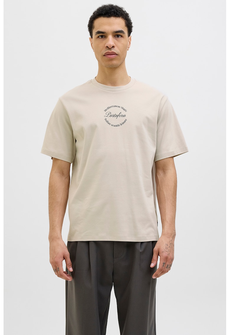 Tricou regular fit din bumbac cu imprimeu grafic pe partea din spate