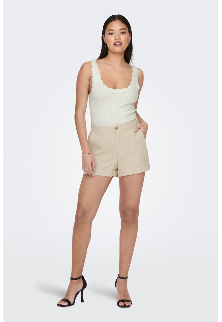 Top slim fit cu striatii