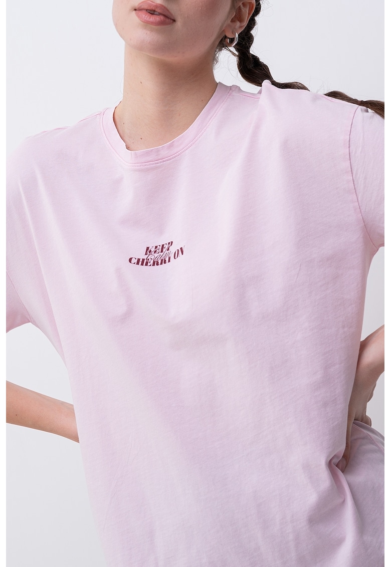 Tricou cu decolteu la baza gatului - cu maneci cazute Kinna