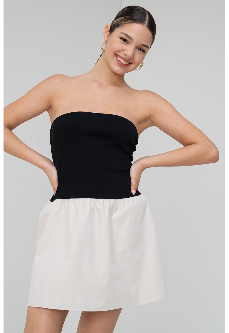 Rochie combi fara maneci