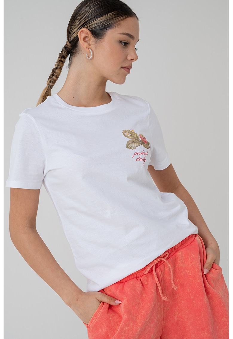 Tricou din bumbac organic cu imprimeu pe spate