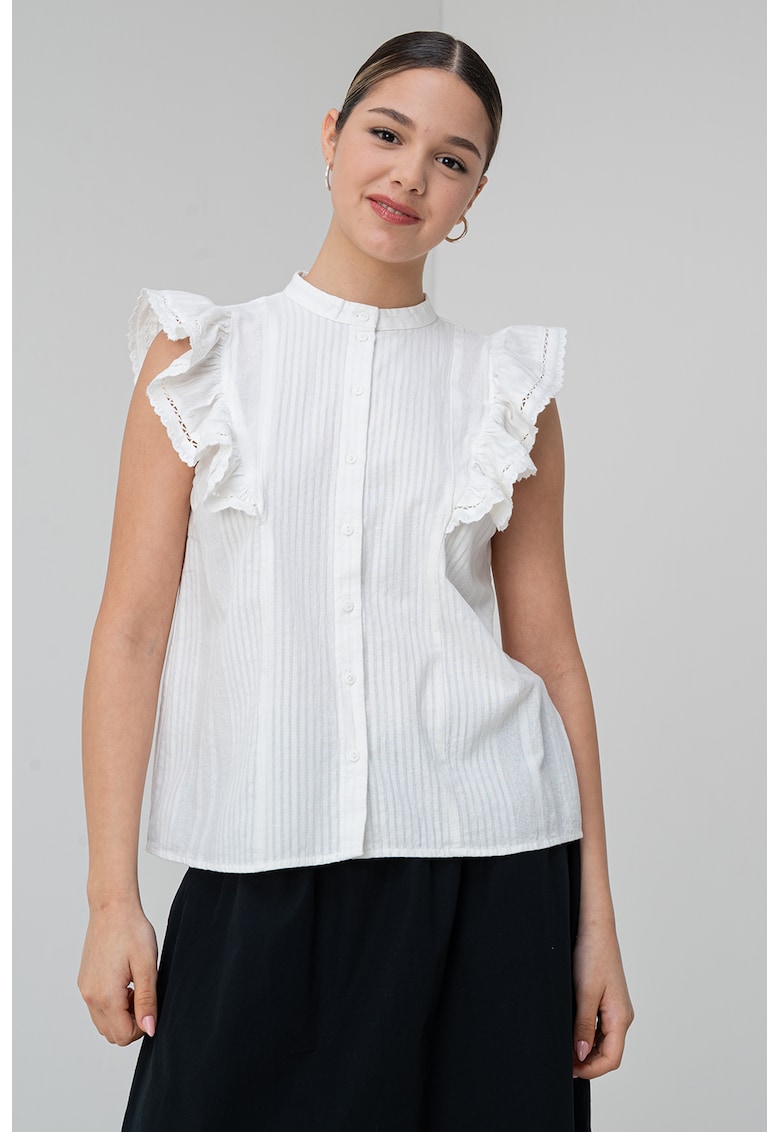 Tricou de bumbac organic si volane