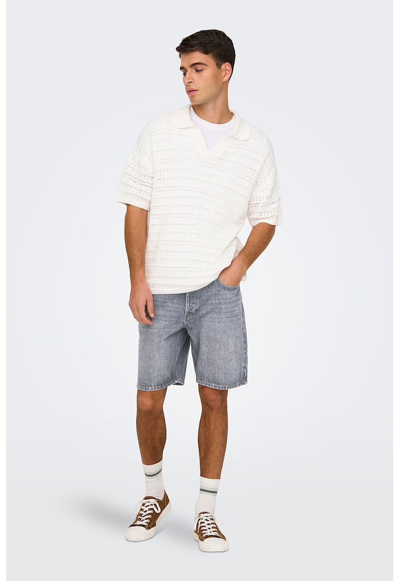 Bermude cu aspect decolorat