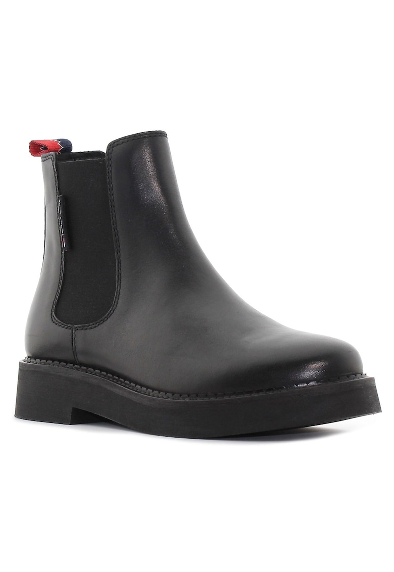 Botine negre de dama TJW Chelsea Flatform Marime: