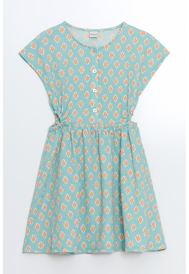 Rochie scurta cu croiala in A si decupaje laterale