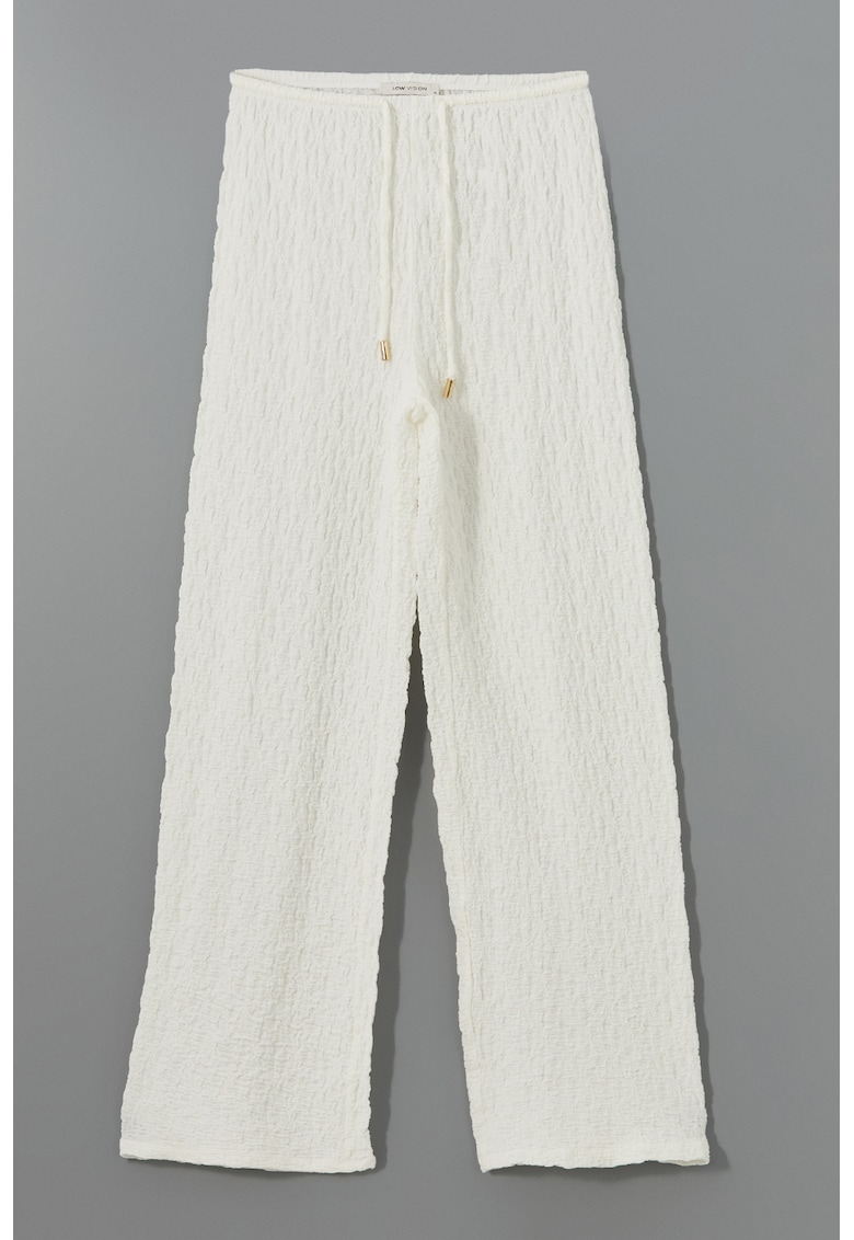 Pantaloni relaxed-fit cu snur in talie