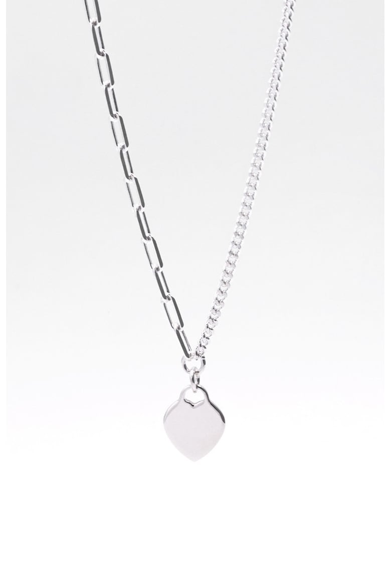 Colier din argint veritabil cu pandantiv - Argintiu