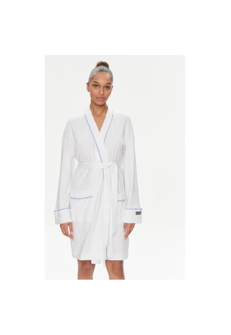 Halat dama - 303732295 - Bumbac/Viscoza - Alb Halat dama - 303732295 - Bumbac/Viscoza - Alb