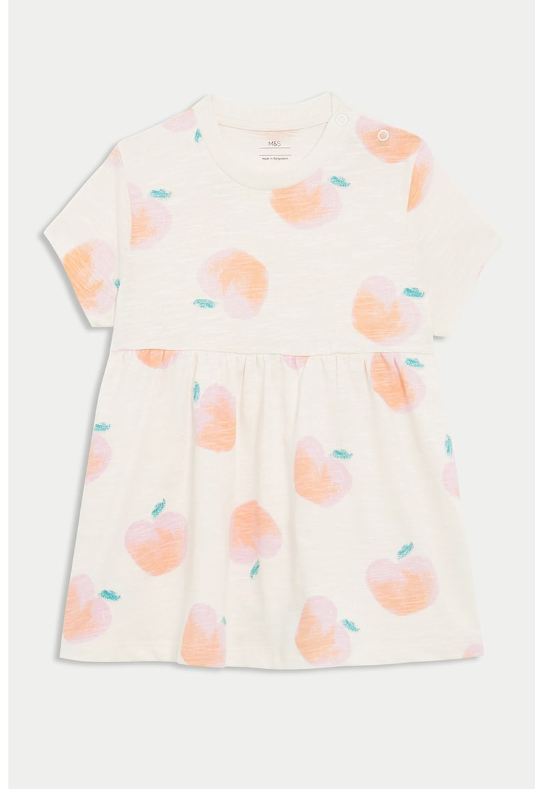 Rochie din bumbac cu croiala in A