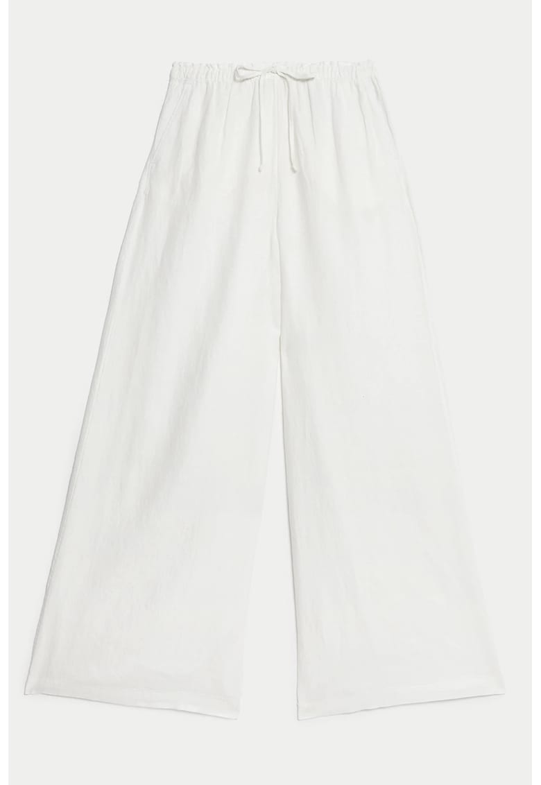 Pantaloni din in cu croiala ampla Pantaloni din in cu croiala ampla