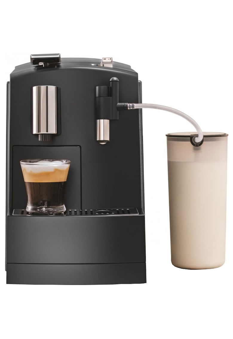 Espressor cu capsule BeanZ Café Lattensia 303649 - 1455W - 1.2l - 19 bari - carafa lapte - compatibil Espressto - Mr&Mrs. Mill - Negru
