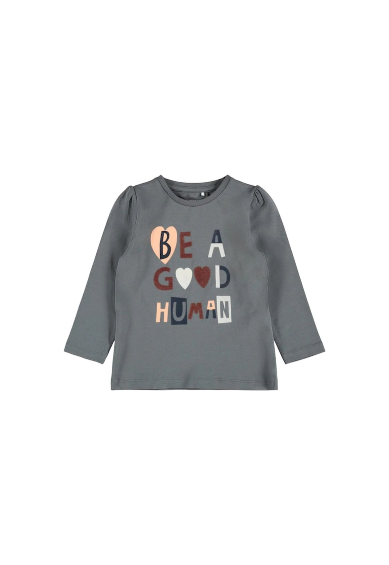 Bluza fete -  Bumbac/Elastan - Gri Bluza fete -  Bumbac/Elastan - Gri