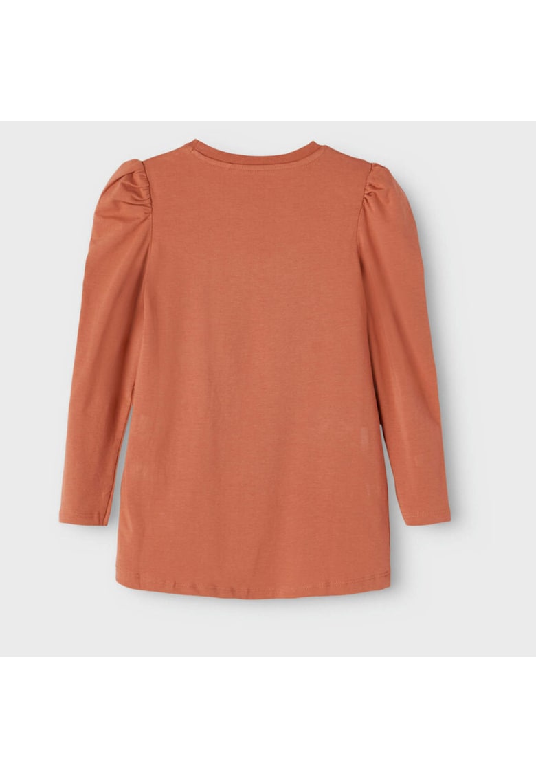 Bluza cu imprimeu grafic si maneci bufante - Bluza cu imprimeu grafic si maneci bufante -