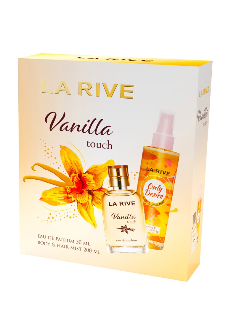Set  Vanilla Touch cu apa de parfum 30 ml / body hair mist 200 ml