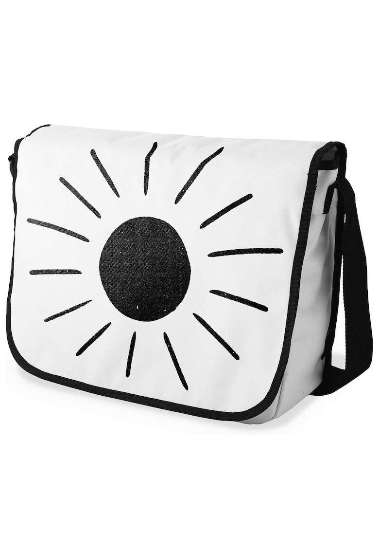 GEANTA DE UMAR CU SOARE NEGRU PE FUNDAL ALB GEANTA DE UMAR CU SOARE NEGRU PE FUNDAL ALB