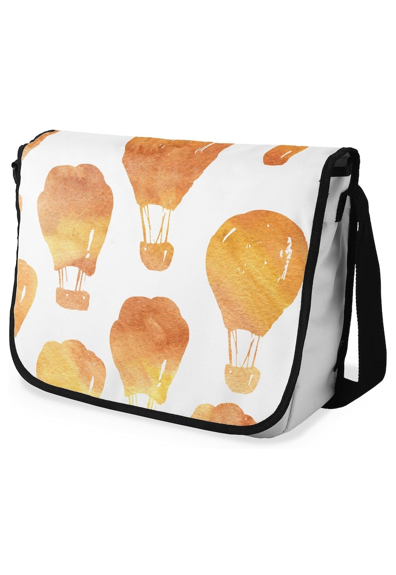 Geanta de umar  cu model de baloane portocalii