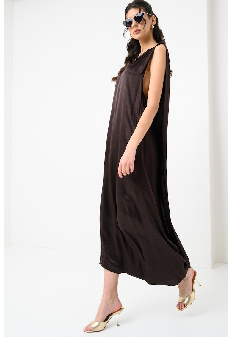 Rochie lunga cu croiala dreapta Rochie lunga cu croiala dreapta