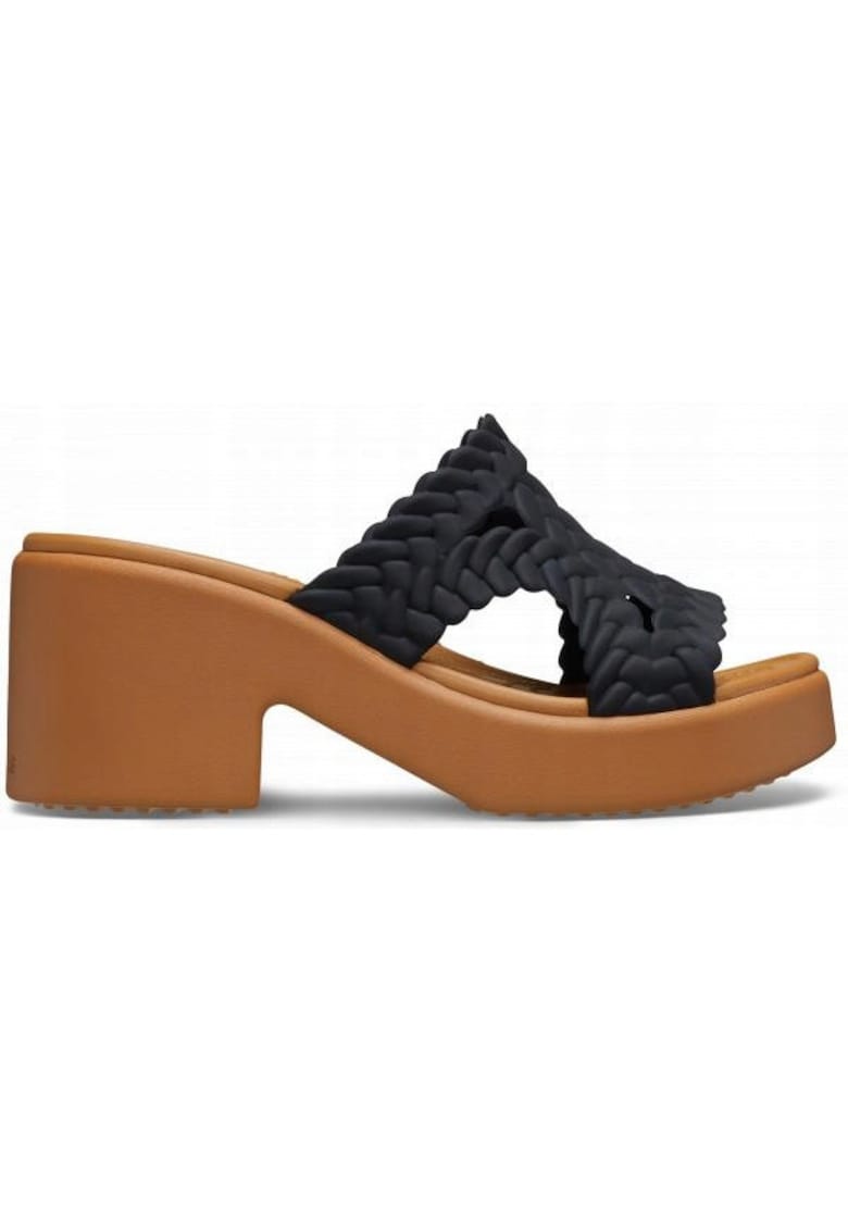 Slapi Femei - Brooklyn Woven Heel 209979 Slide - Negru