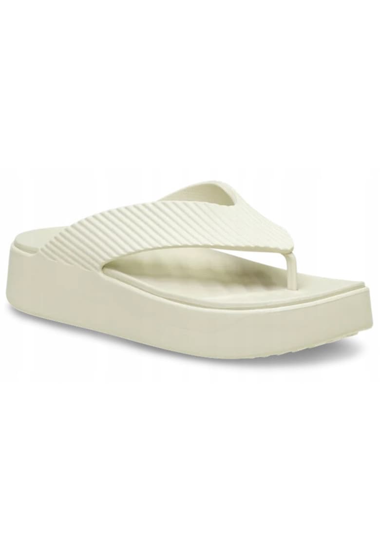 Papuci flip-flop Femei Croslite - Getaway Groove Platform 210700 Flip - Bej -