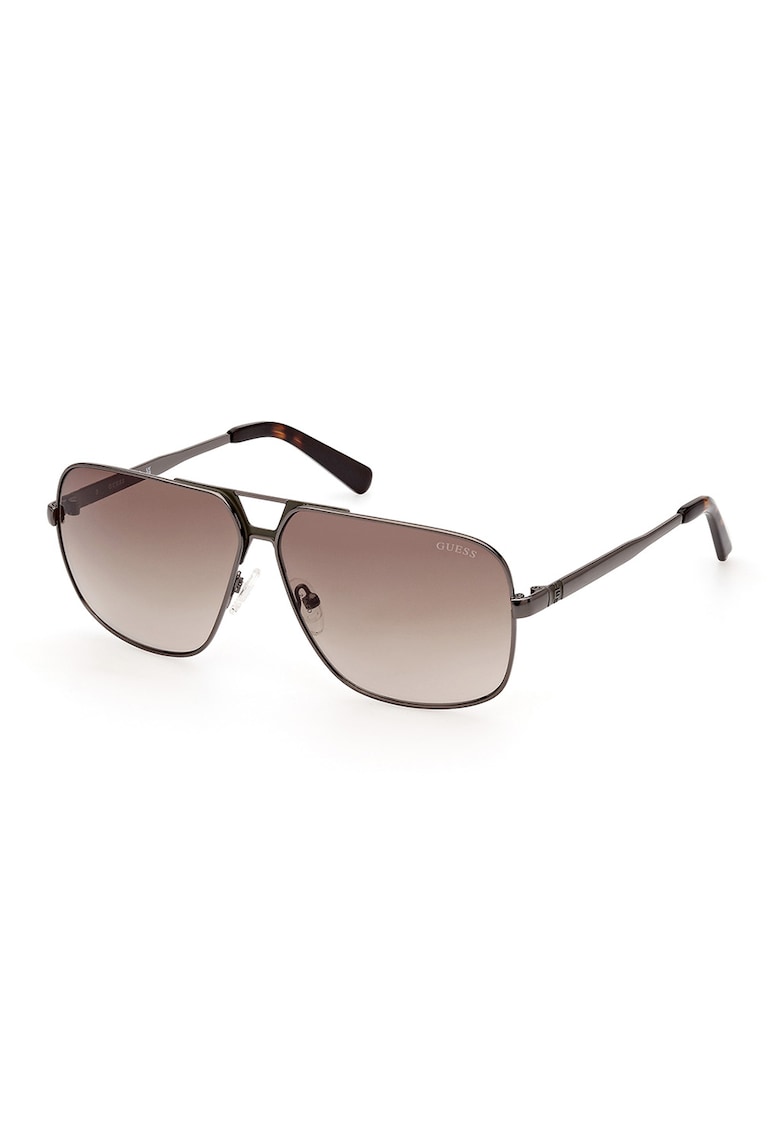 Ochelari de soare aviator cu lentile in degrade - Negru