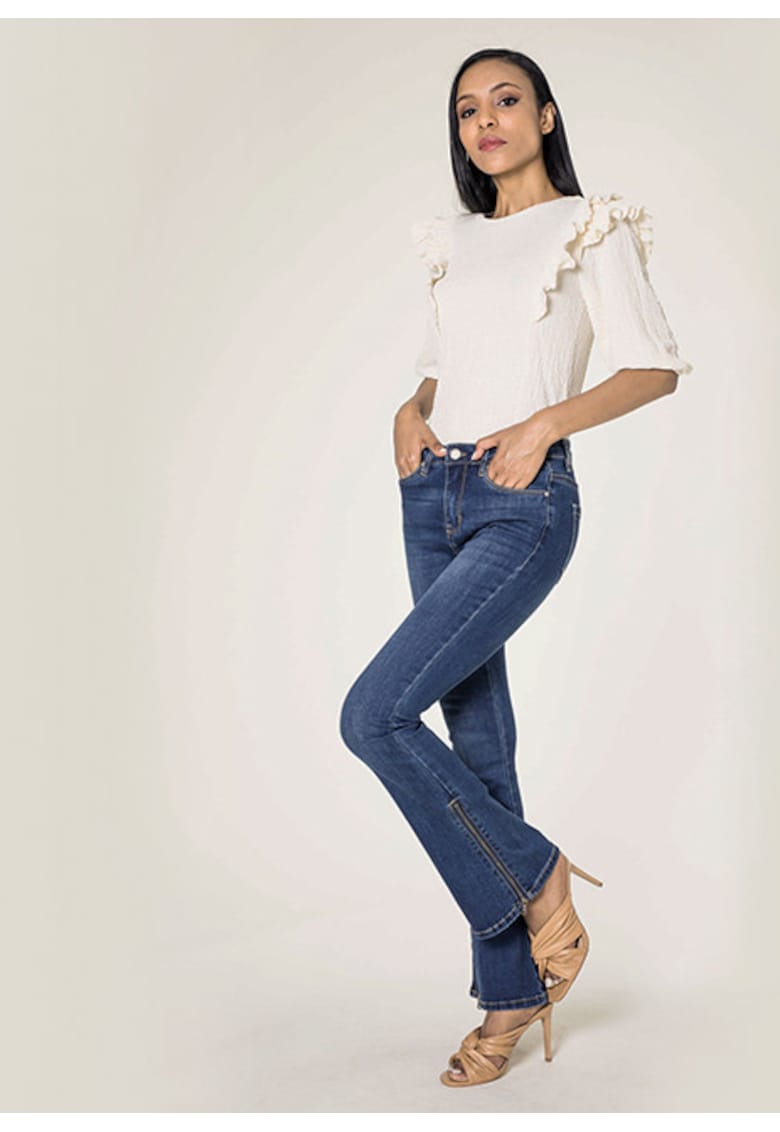 Blugi Dama Evazati BoatCut  Albastru Inchis P151L M10 17034