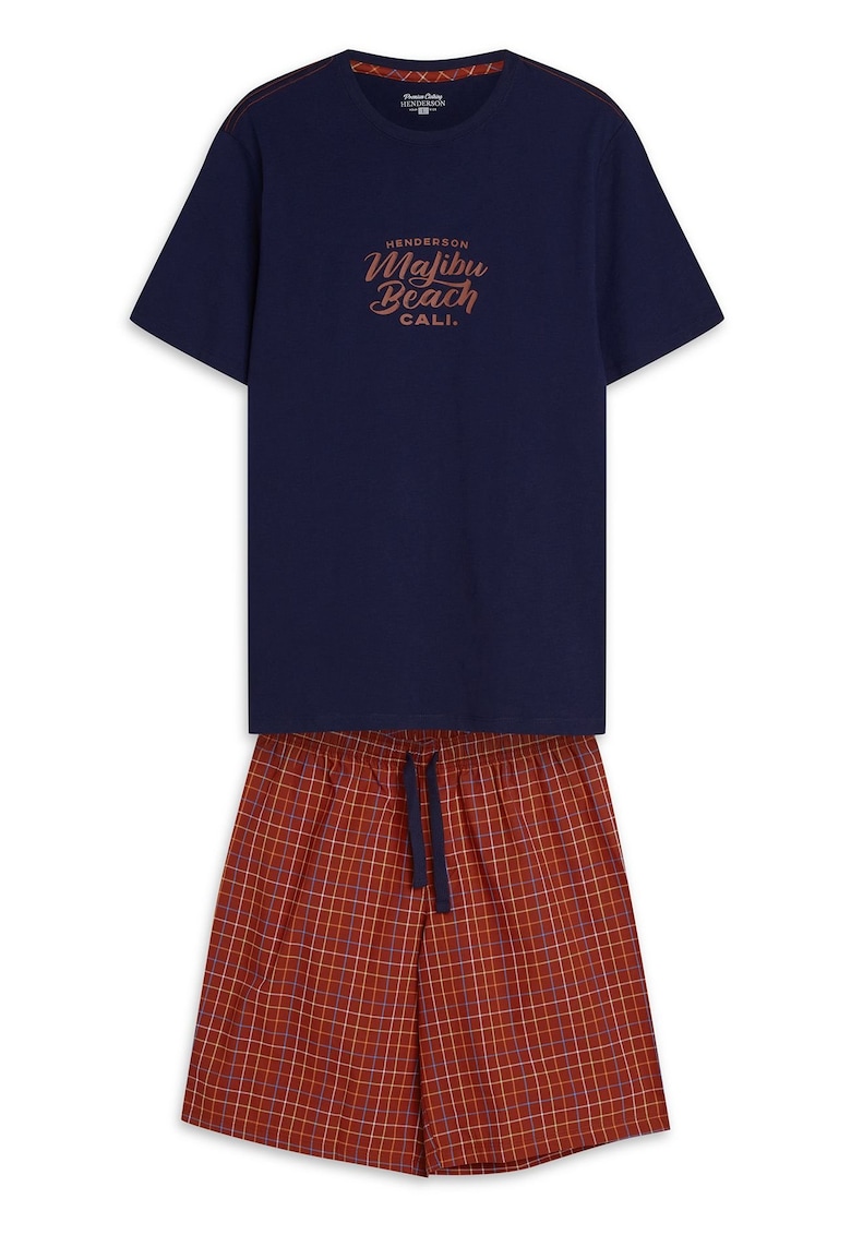 Pijama barbati Dash bluemarin - rosu
