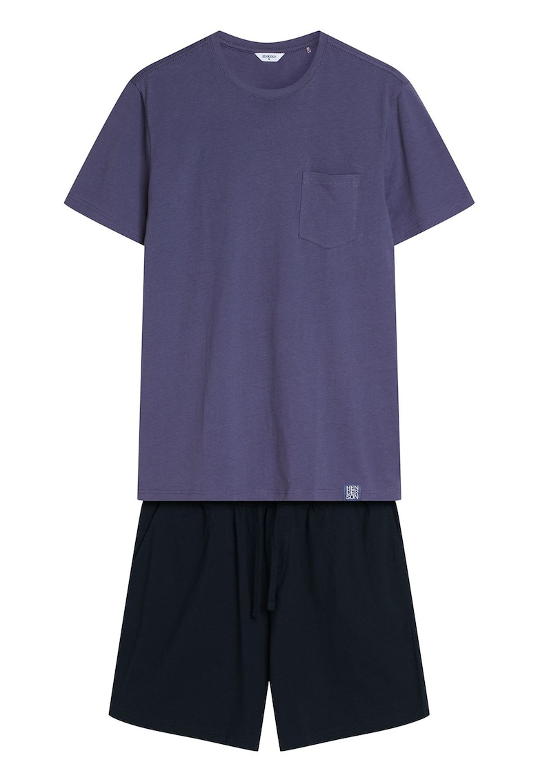 Pijama barbati Mick albastru - negru