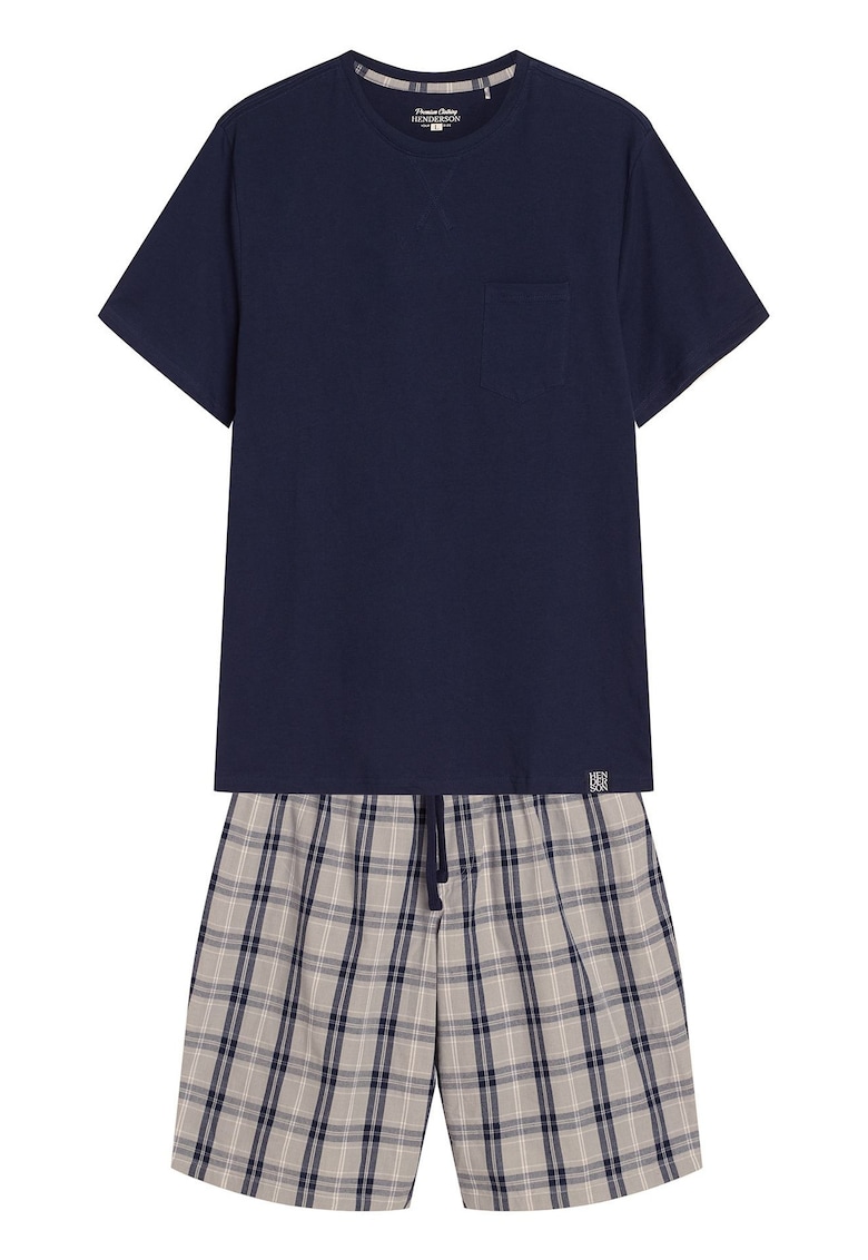 Pijama barbati Dexter Albastru - gri