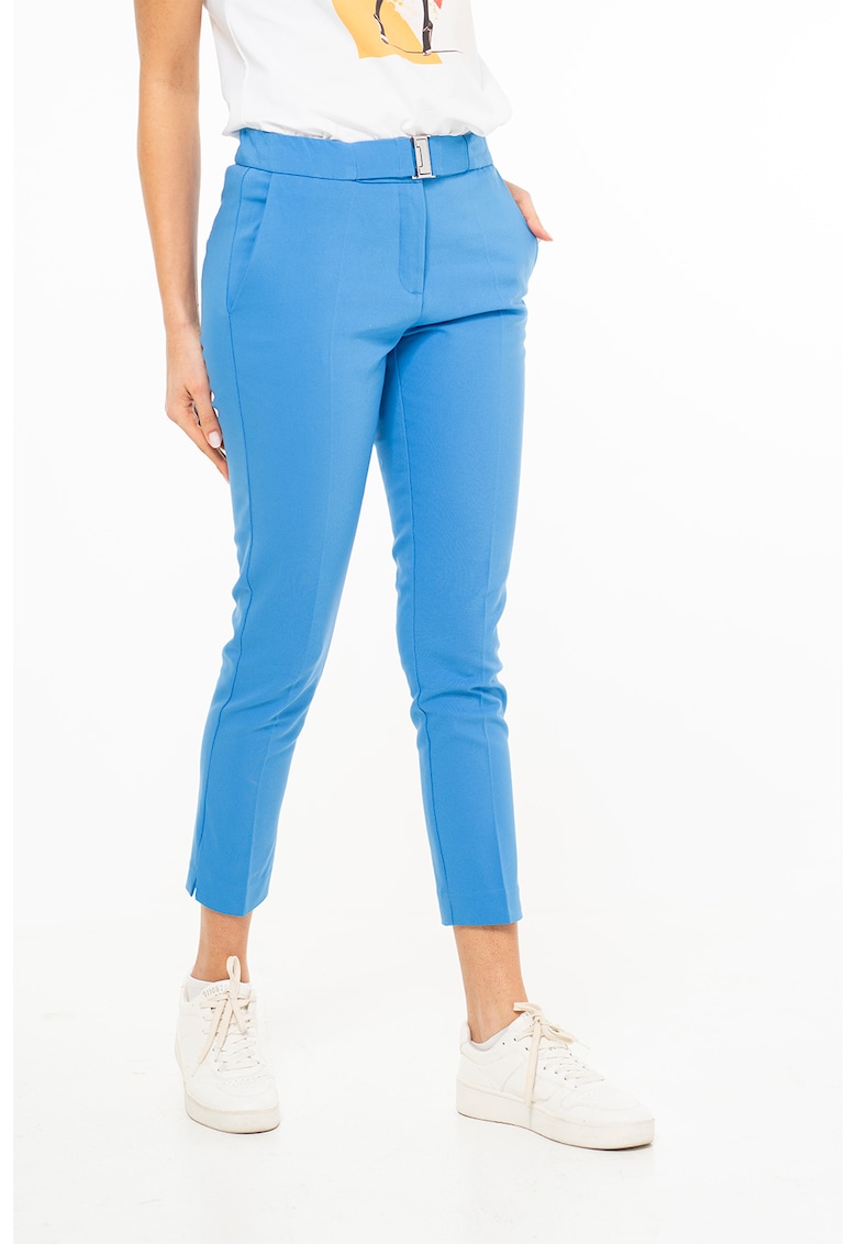 Pantaloni crop Betsy - Albastru azur