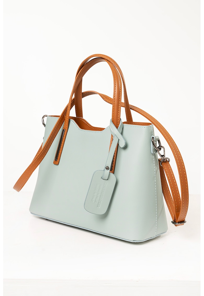 Geanta tote de piele cu bareta ajustabila si detasabila