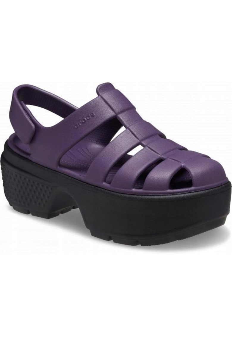 Sandale Dama Spuma Croslite - Stomp Fisherman 209938 Sandal - Negru - Violet