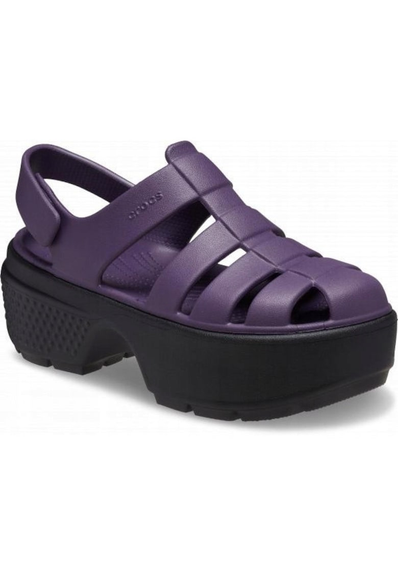 Sandale Dama Spuma Croslite - Stomp Fisherman 209938 Sandal - Negru - Violet