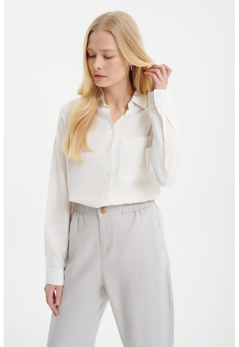 Camasa lejera din amestec de in Camasa lejera din amestec de in