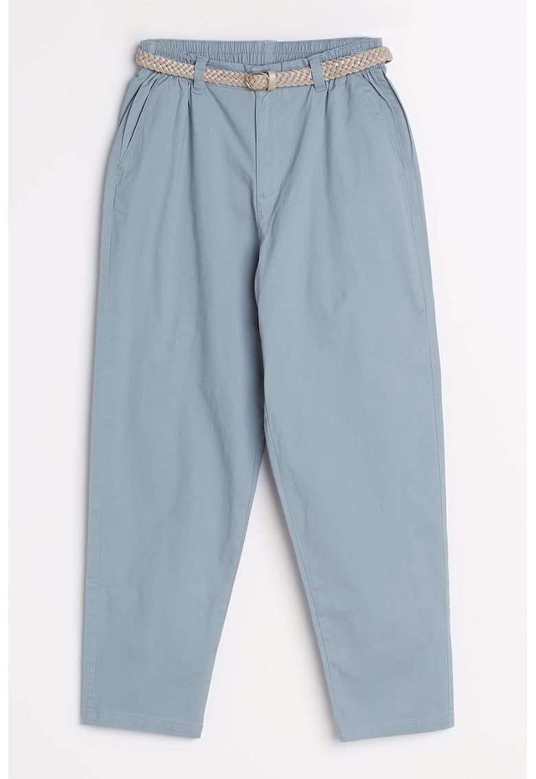 Pantaloni chino cu talie inalta