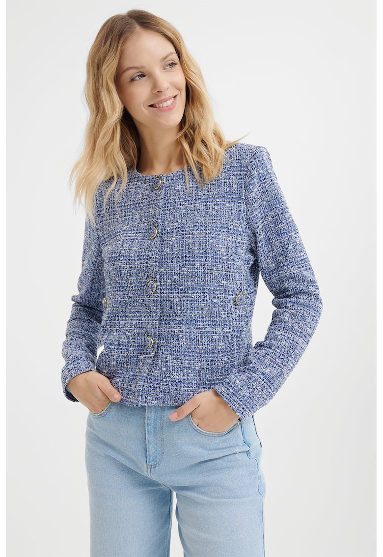 Jacheta din tuid cu nasturi