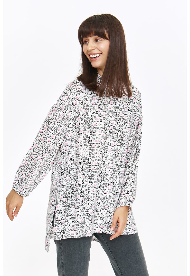 Camasa lejera cu model text