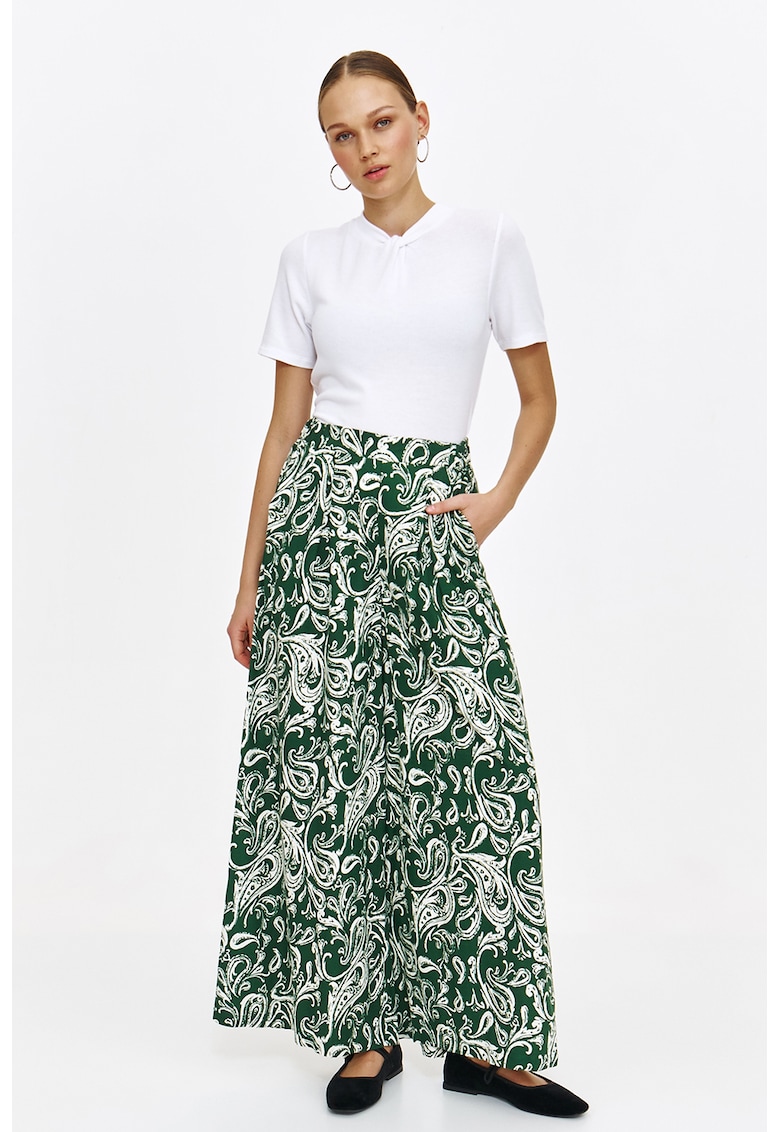 Pantaloni culotte cu model