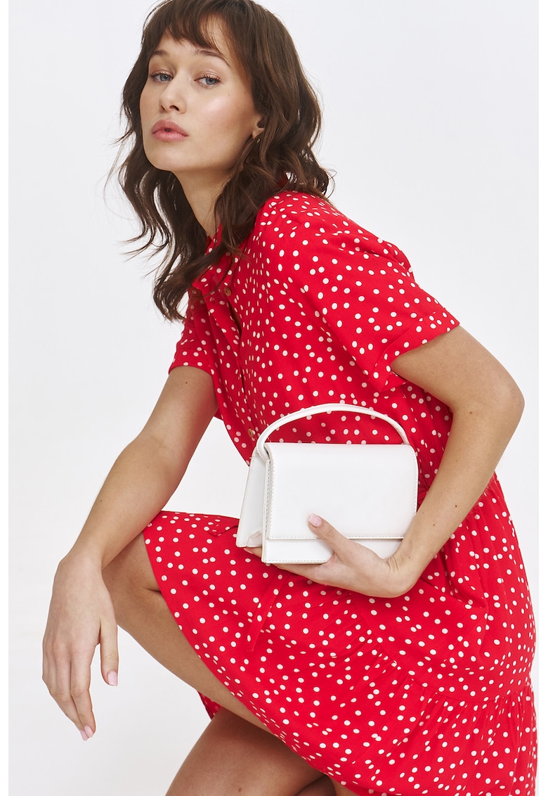 Rochie-camasa cu maneci scurte Rochie-camasa cu maneci scurte