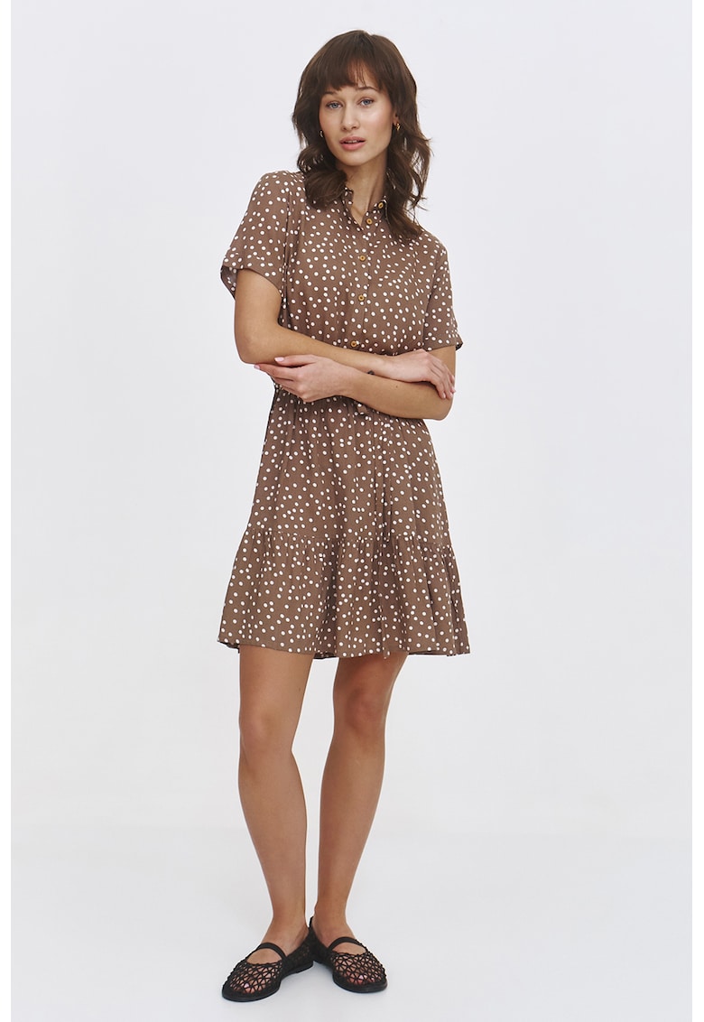 Rochie-camasa cu maneci scurte Rochie-camasa cu maneci scurte