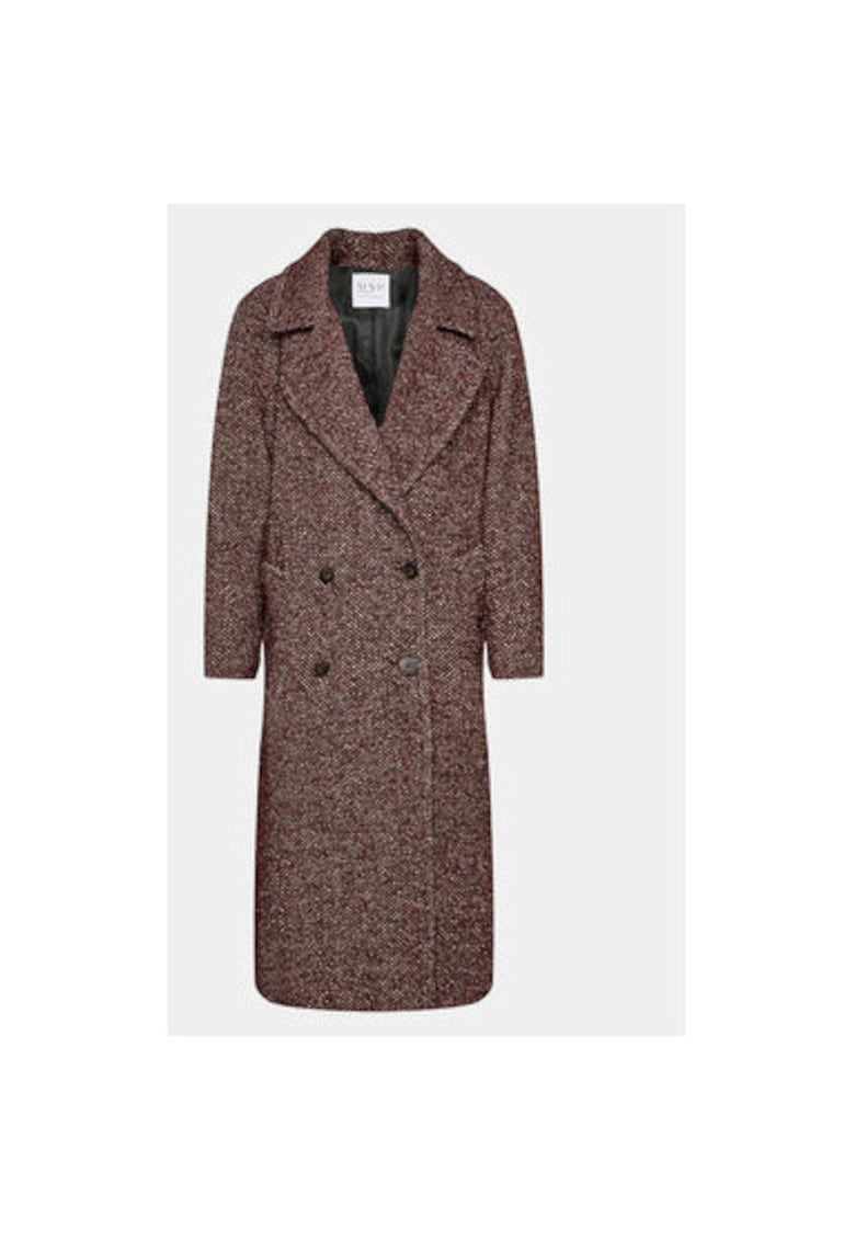 Palton dama - Wardrobe - 303180171 - Lana/Poliester/Textil - Rosu