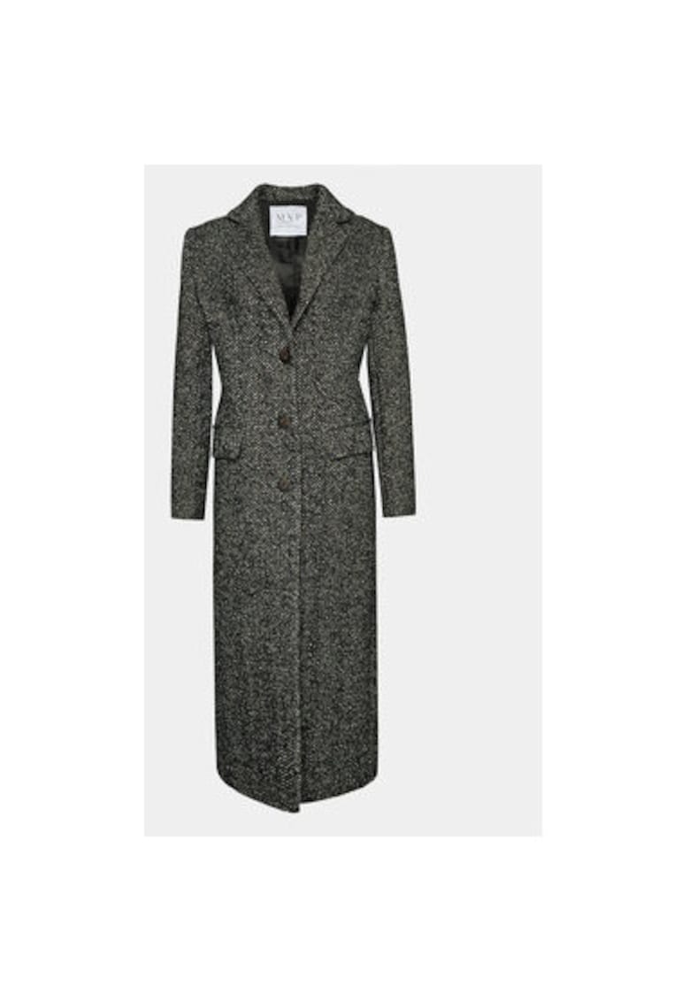 Palton dama - Wardrobe - 303179991 - Lana/Poliester/Textil - Negru