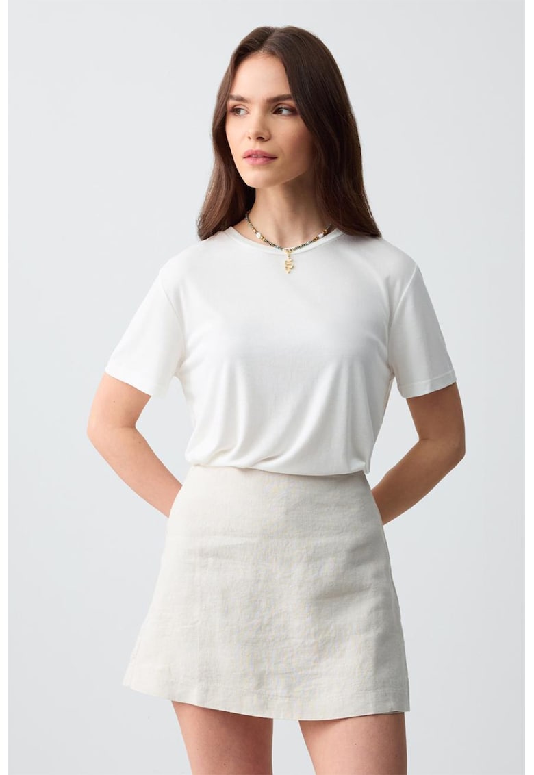 Fusta-pantalon uni de in