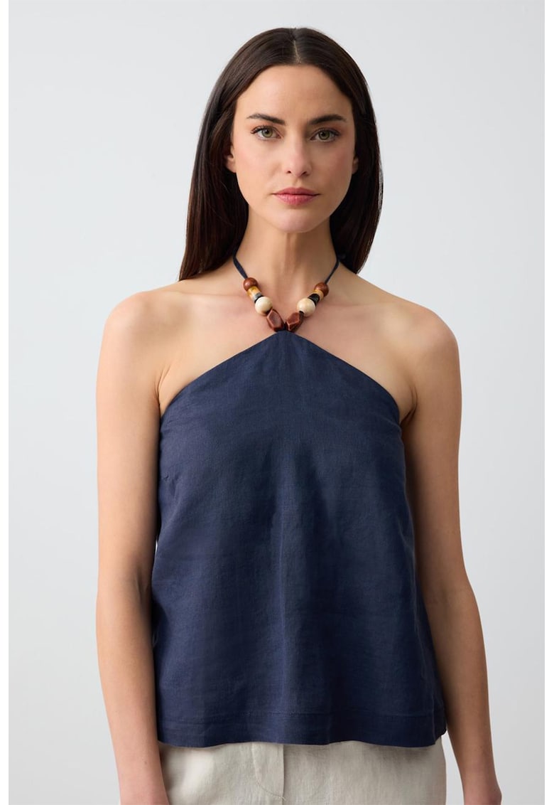 Top halter din in - Bleumarin