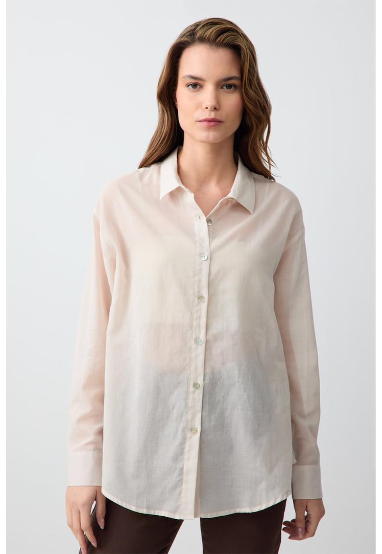 Camasa semitransparenta din bumbac