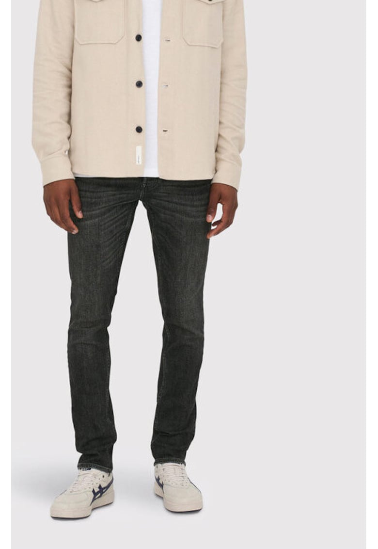 Only Blugi barbati sons Negru Bumbac